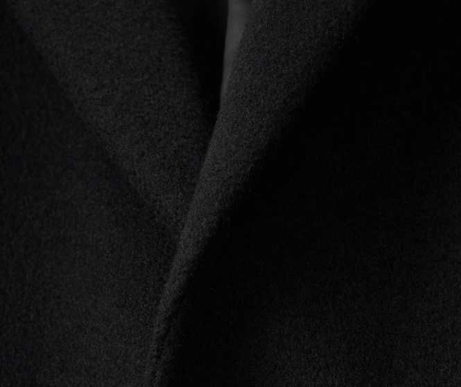 Palton slim 54 XXL premium Paolo Negrato lana moale respirabila negru