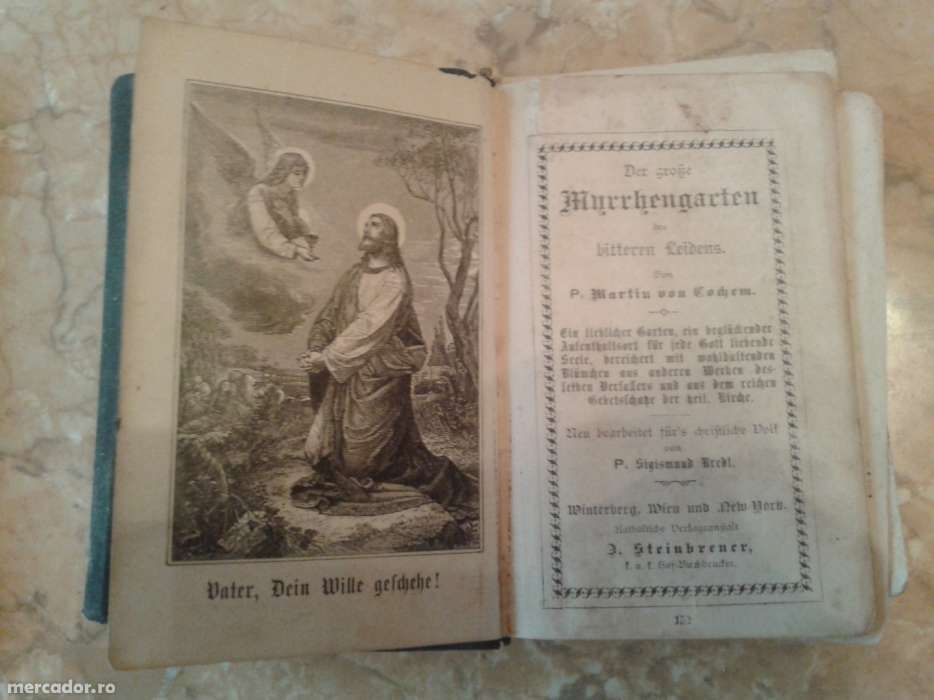 Colecție cărți religioase vechi - limba germana