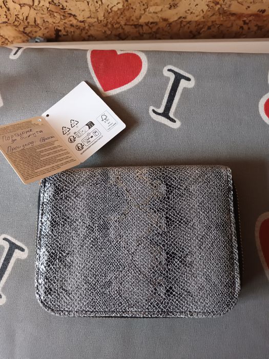 Нови! Несесер за бижута и портфейл естествена кожа