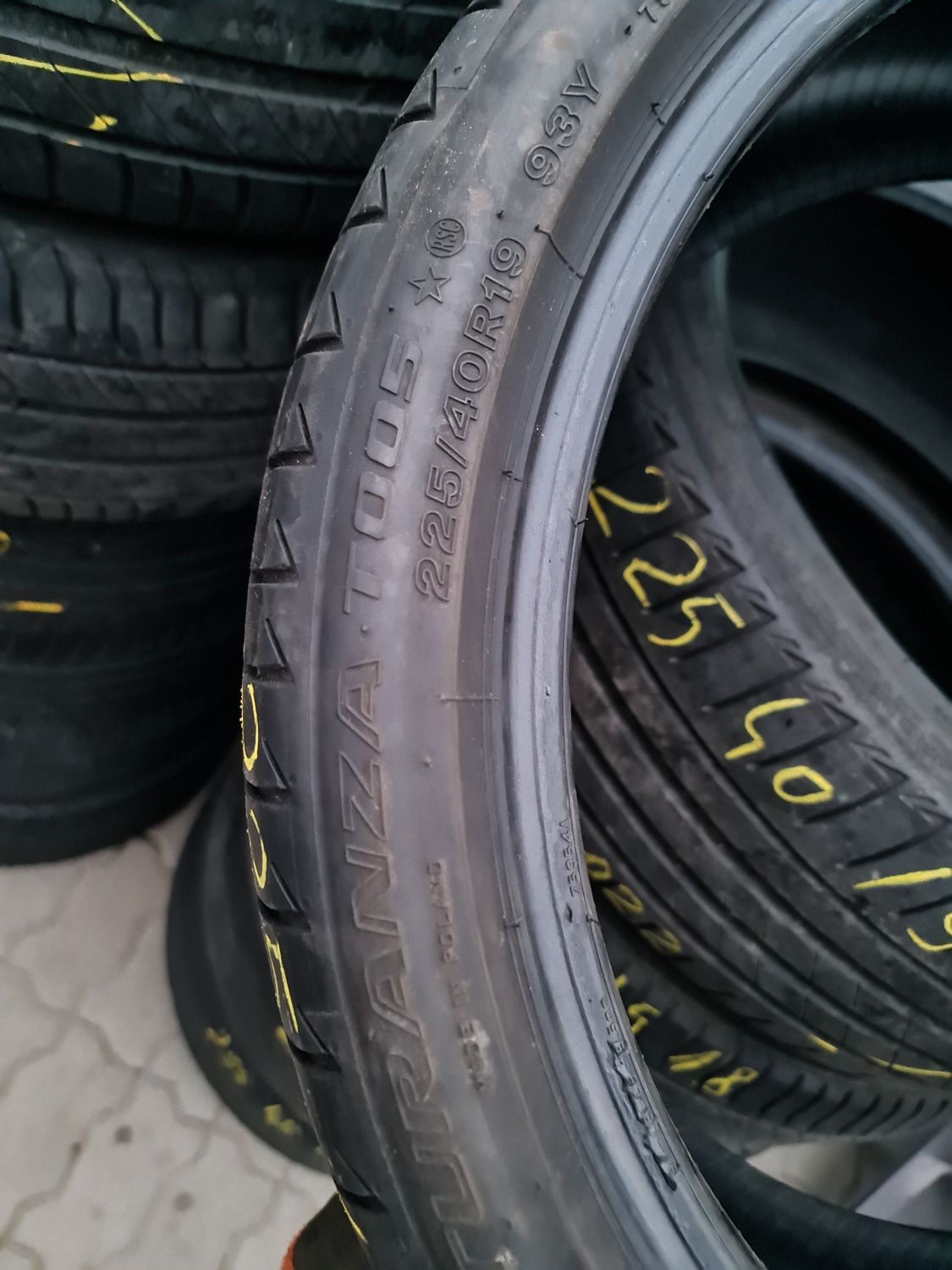 225/40/19" 93 Y.Set BRIDGESTONE TURANZA dot 2022.RFT.anv Vară.Impecab