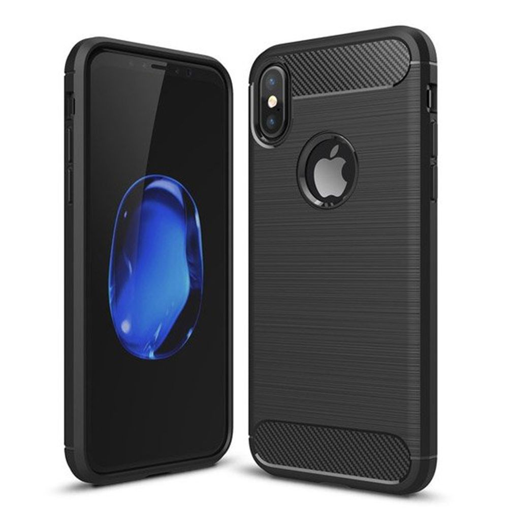 Husa din silicon pentru iPhone X / XS - Black