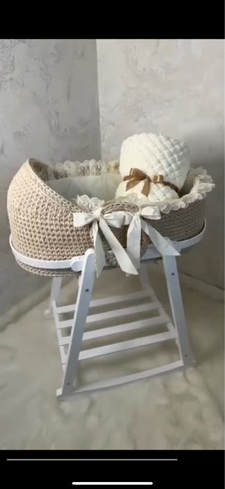 Кроватка детская ЛЮЛЬКА вязанная