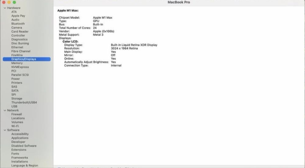MacBook pro M1 MAX 32GB, 1TB