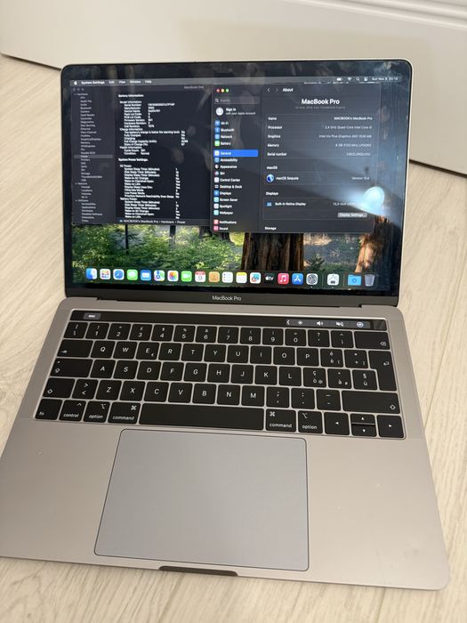Laptop MacBook Pro 13” 2019 i5 2.4Ghz 8Gb 256Gb