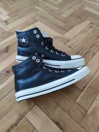 Кожени високи кецове Converse, р-р 39