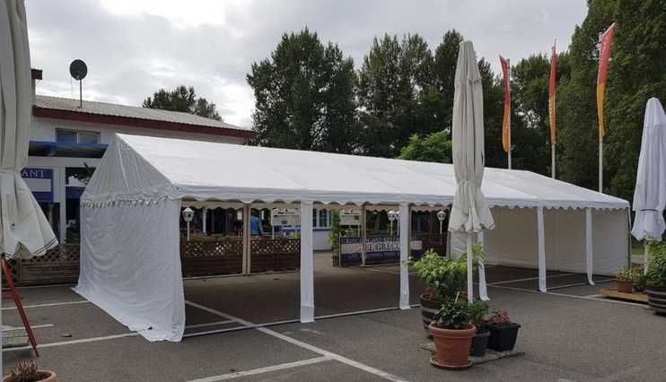 4x12 m CORT Pagoda Pavilion Evenimente ECONOMY nunta botez PVC 500