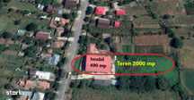 Teren - 2.000 mp si Constructie P+M 390 mp Gruiu