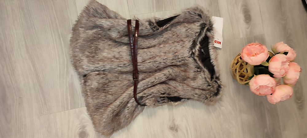 Vestuta/ bolero blană imitație iepure, extrafină la atingere, S- M,