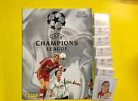 Panini set  complet nelipit și Album gol champions league 2001 la 2002