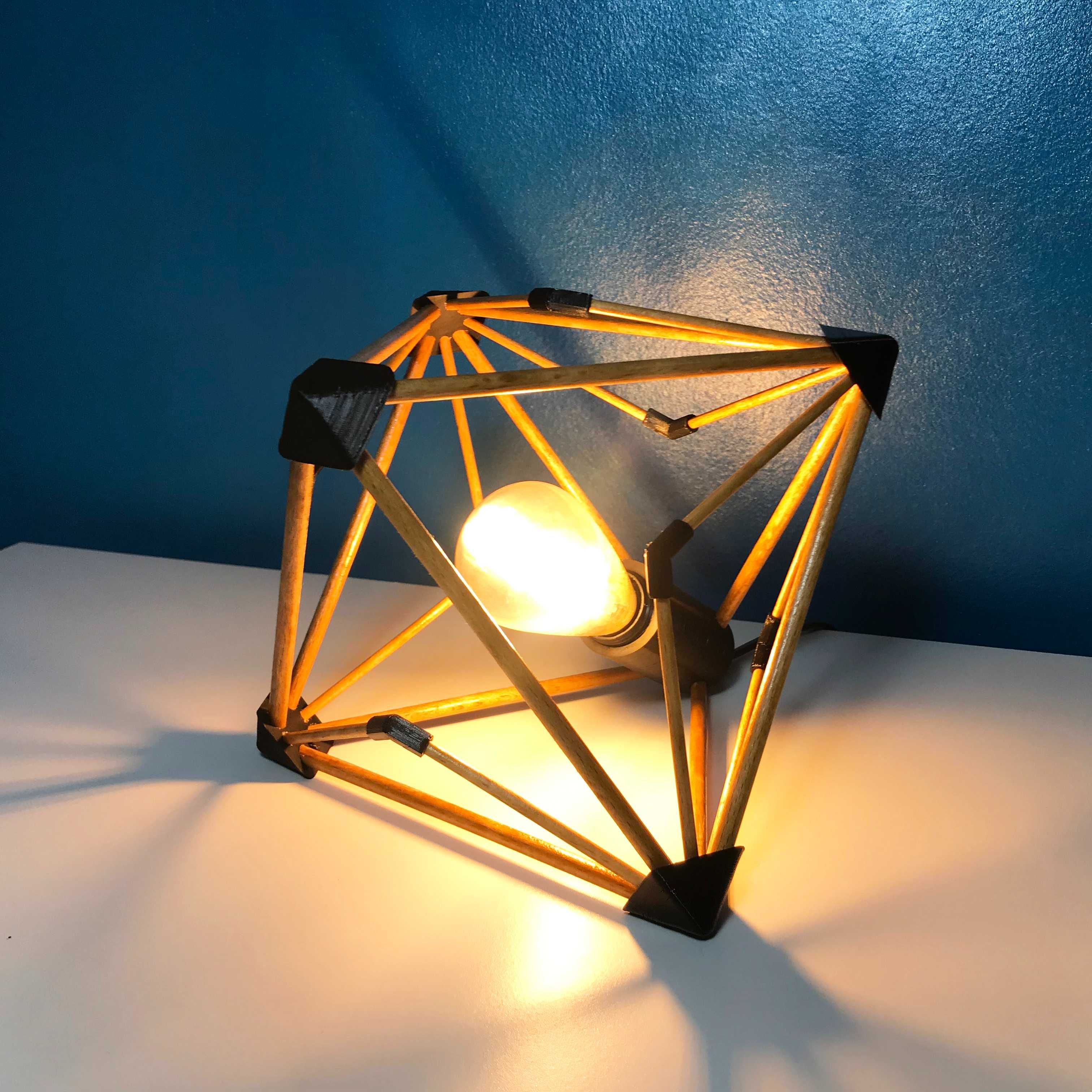 Veioza lampa handmade art deco