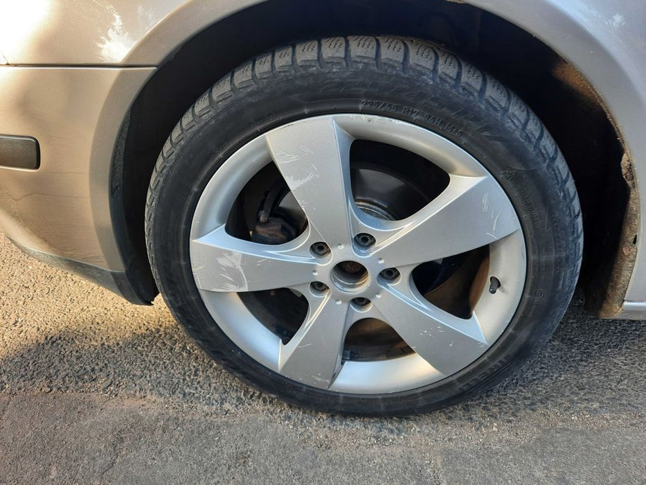 Vând jante aliaj 5x112 pe 17. Cauciucuri iarnă