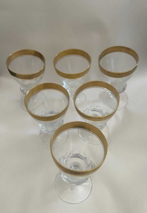 Set de șase pahare Theresienthal din cristal, pentru vin, cca. 1970