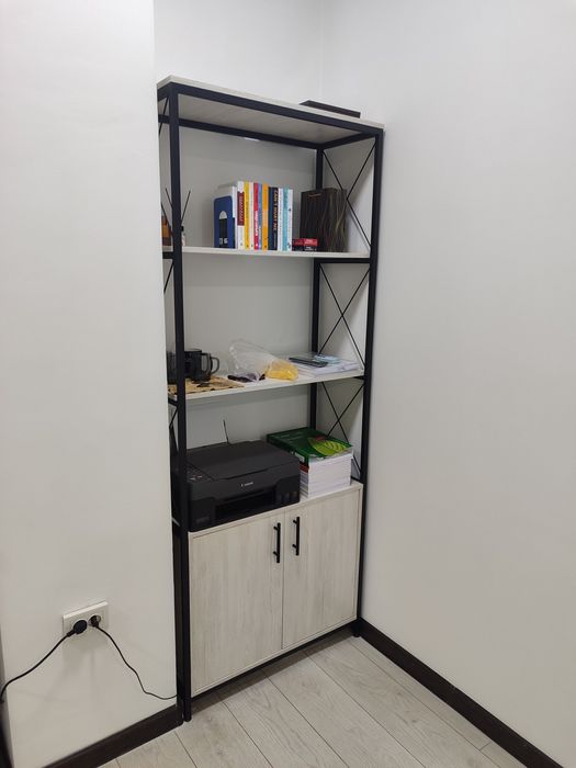 Stellaj loft dizayn, polka shkaf мебель для офиса beliy knigi printera