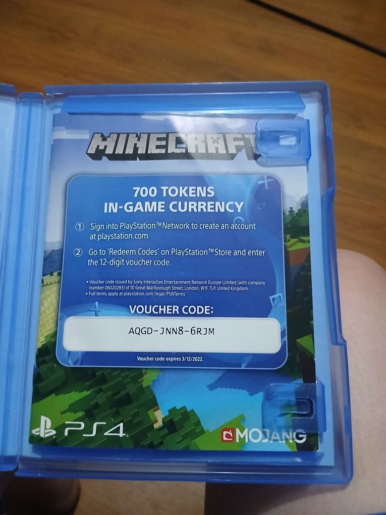 PS 4 minecraft cd