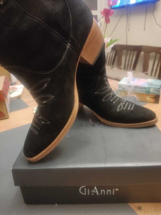 Боти GiAnni естествен велур