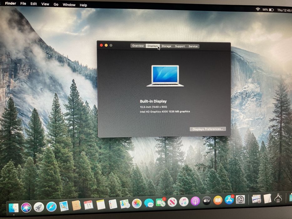 Apple MacBook Air 13'' 2012 A1466 i5 4GB RAM 128GB SSD Catalina 10.15