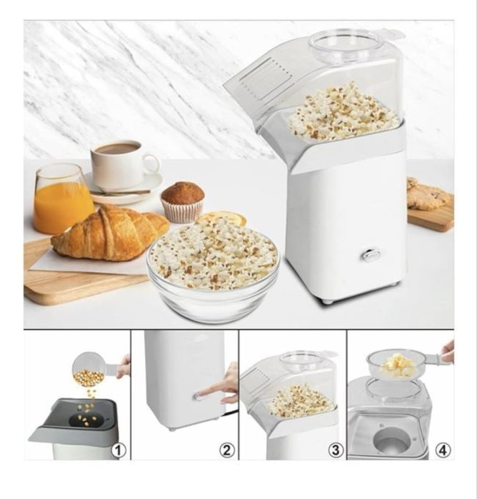 Машина за пуканки с горещ въздух 1200W