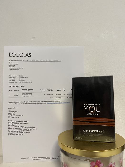 Emporio Armani Stronger With You| Factura Inclusa| Perfect drept cadou