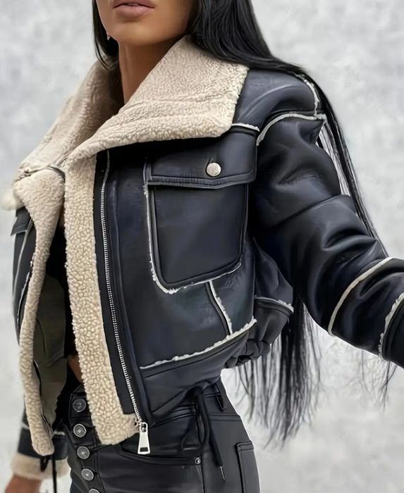 Дамско кожено яке