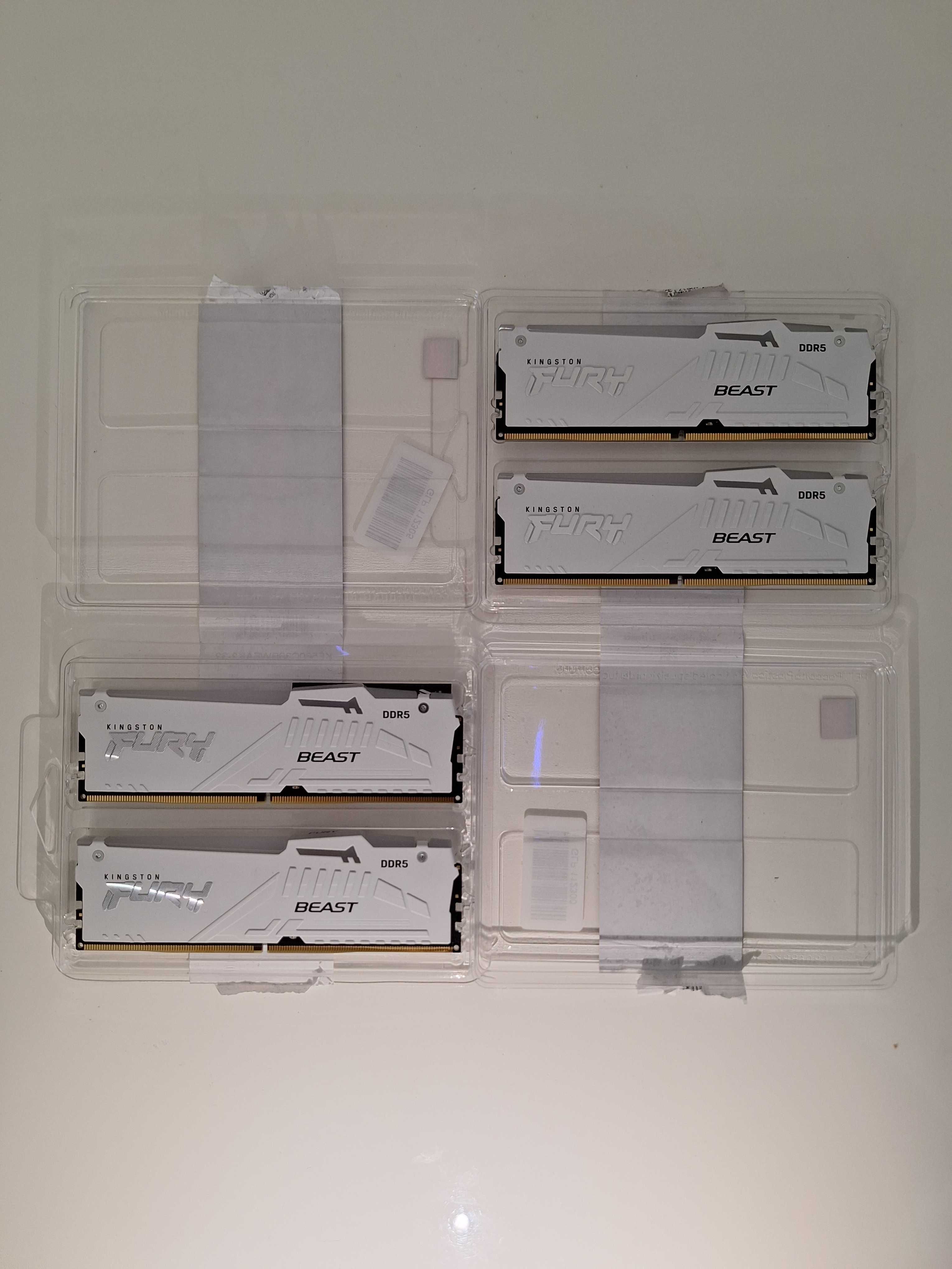 (4x16GB) DDR5 6000 MT/s Kingston FURY Beast White RGB EXPO