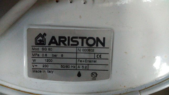 Продается ARISTON в рабочем состоянии, объем 80 л. Пр-во Италия.