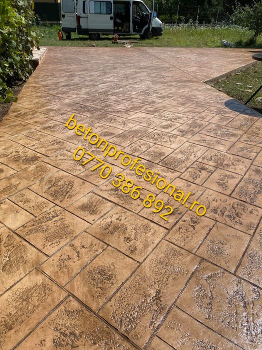 Beton amprentat.