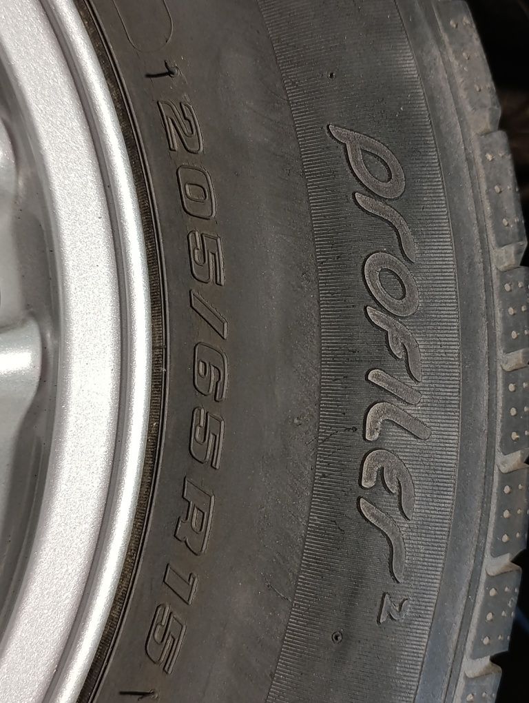 Диски л.п R15 с резиной 5*110 на Опель