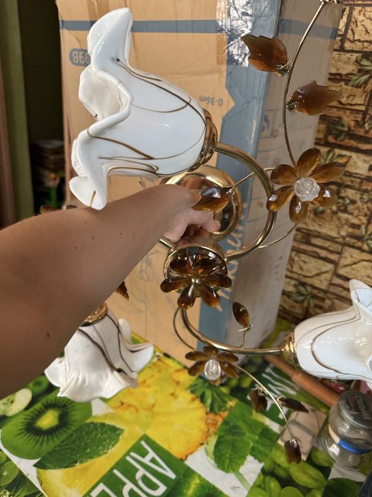 Люстра с 3 плафонами