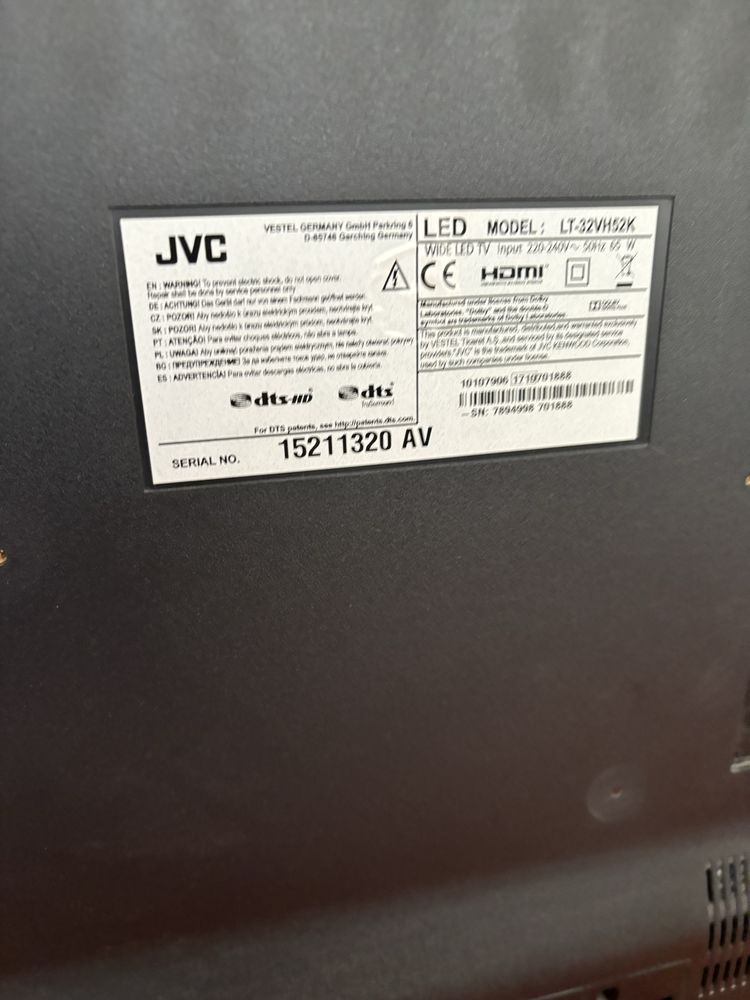 Vand tv JVC smart