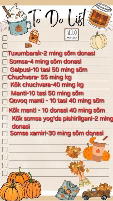 Tôy va marosimlar uchun buyurtma olamiz