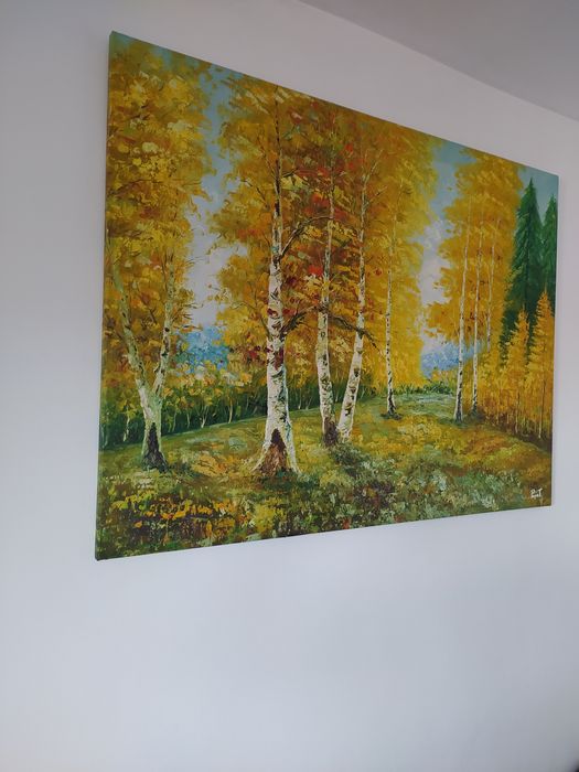 Tablou pictat în ulei cu efect 3D