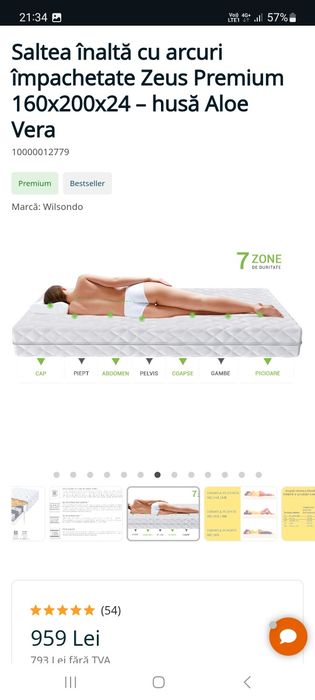 Saltea Pocket Springs