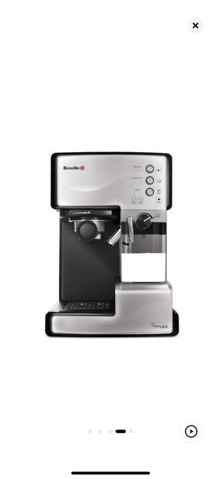Espressor manual Breville Prima Latte, 15 bari, 1.5 l, argintiu