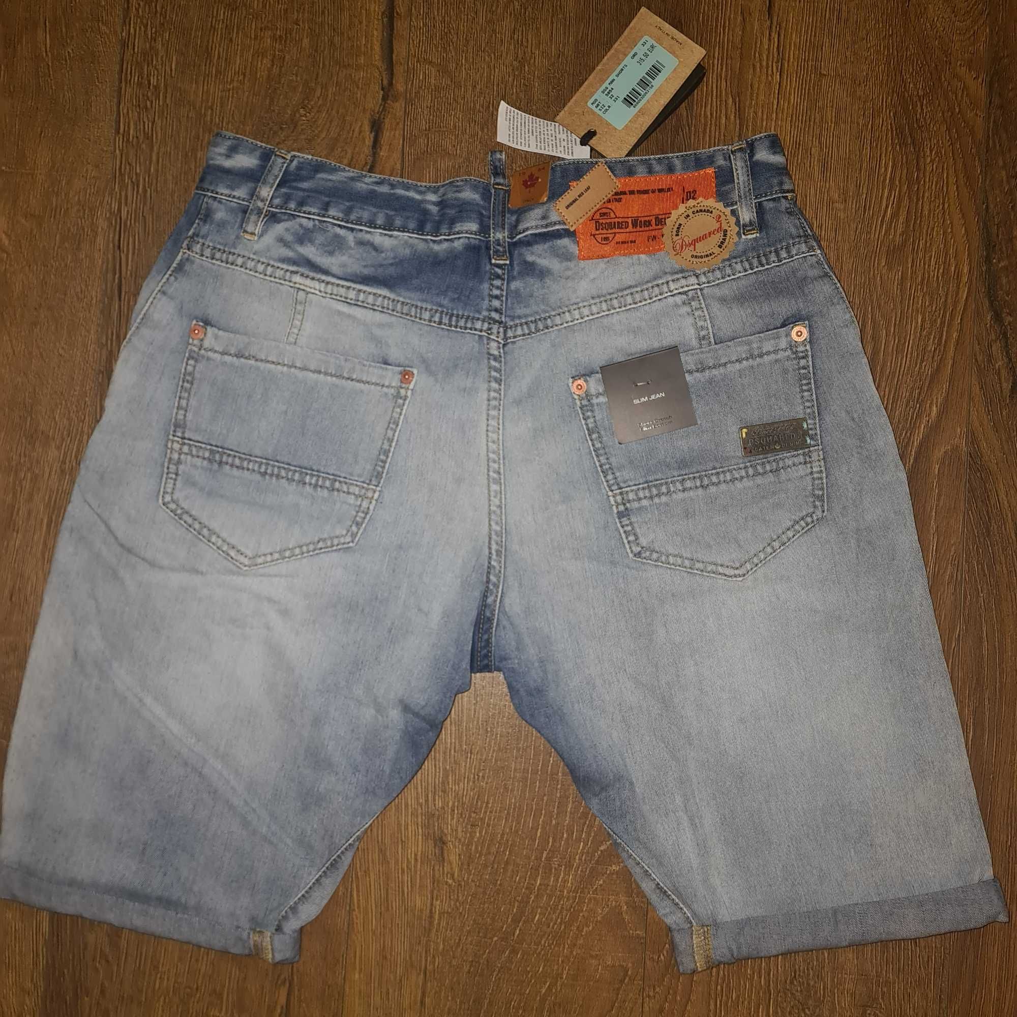 100% оригинални дънки бермуди-DSQUARED 2-Work Denim,Made in Italy, №32