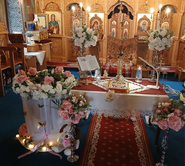 Aranjament botez biserica