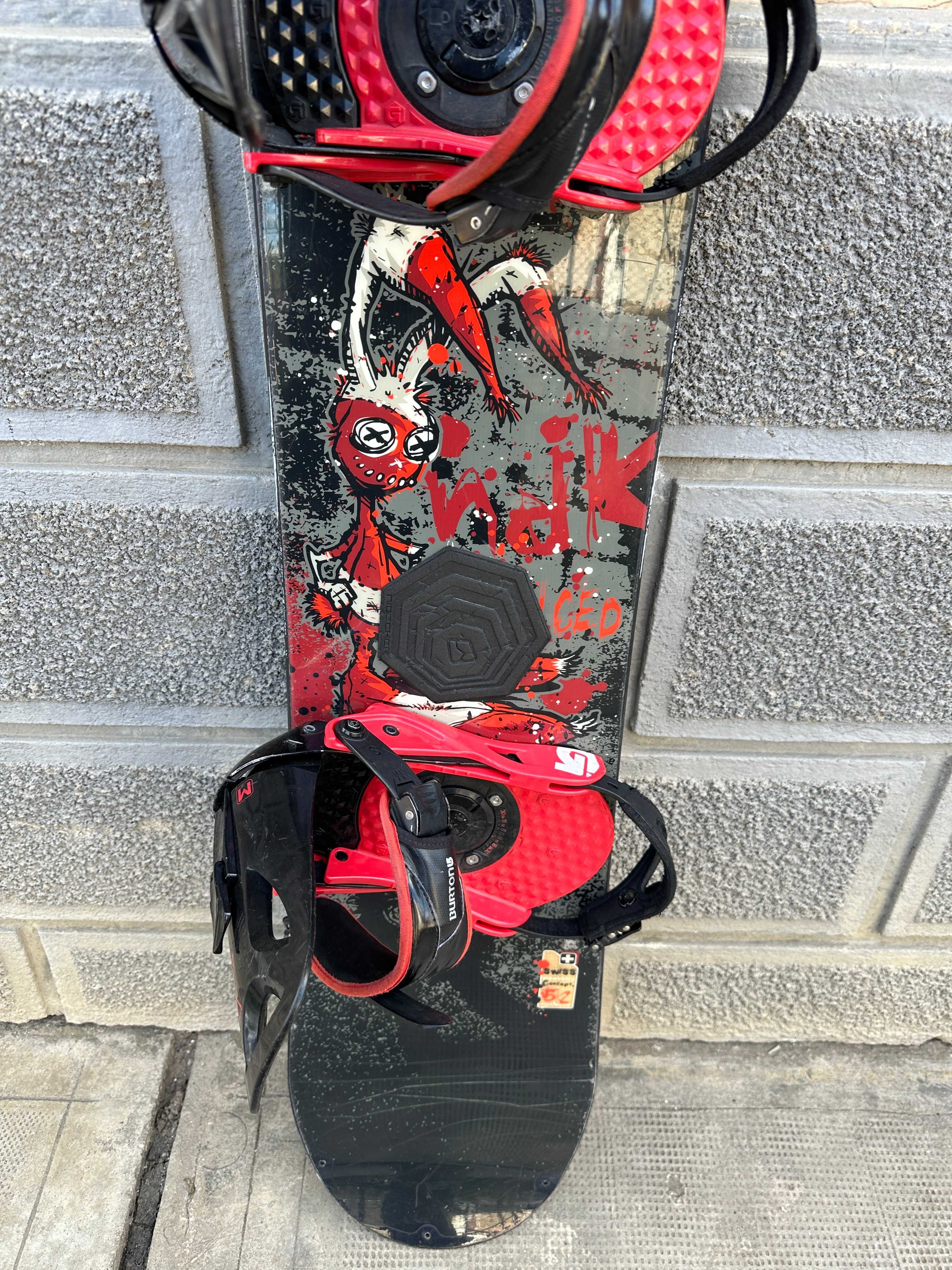 placa snowboard nidecker advance L152cm