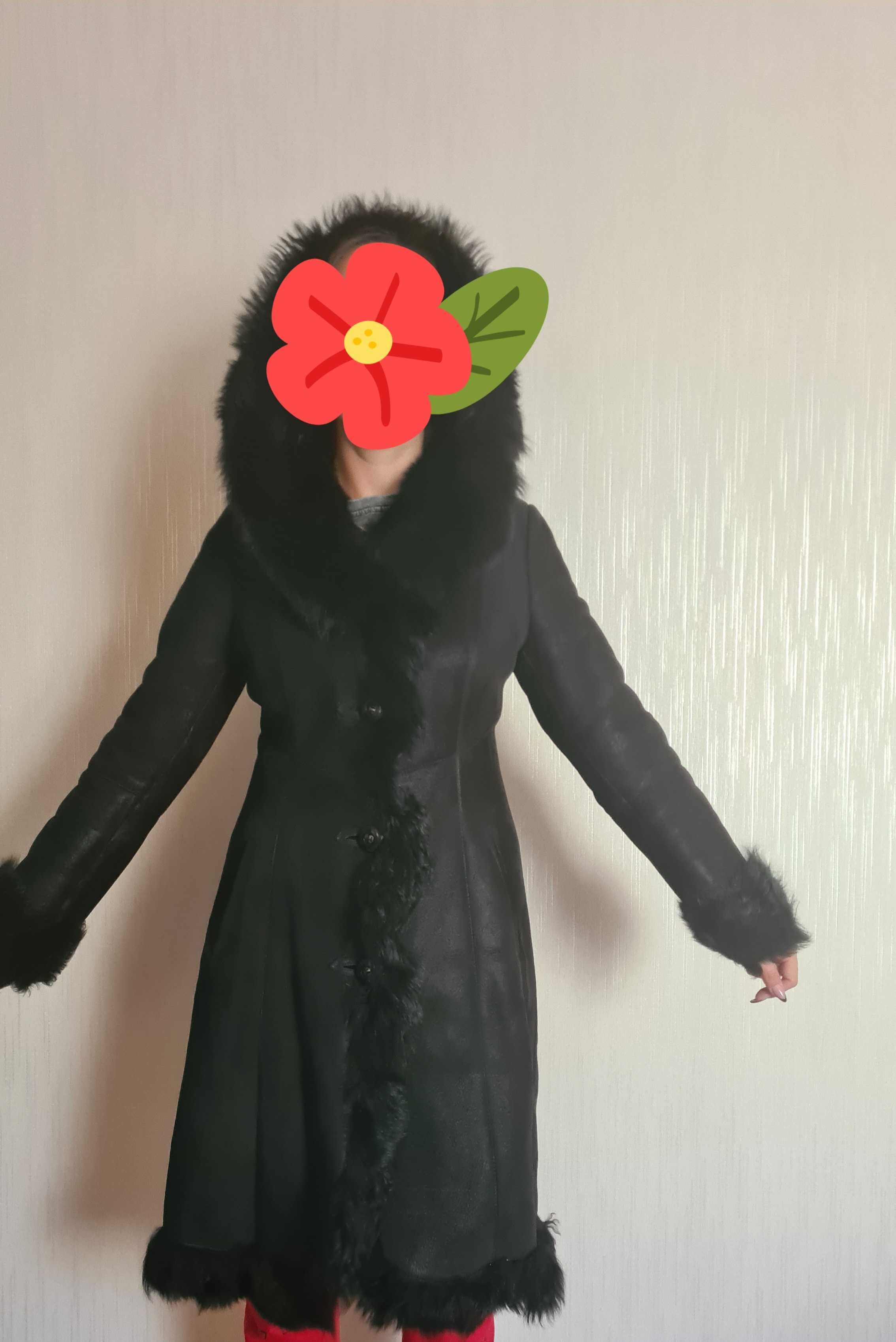 Продам дубленку размер 42-44 бу