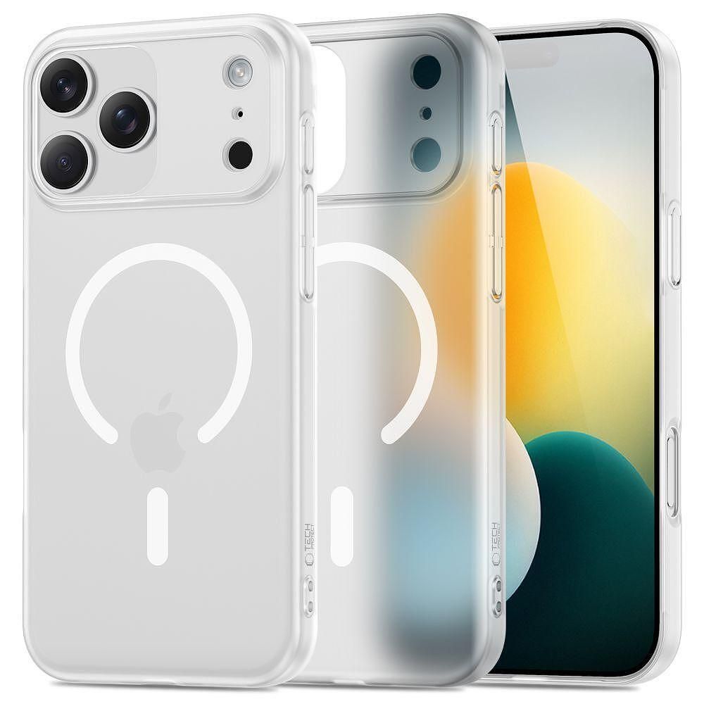 Калъф tech-protect magslim magsafe за iphone 17 pro в матово бяло