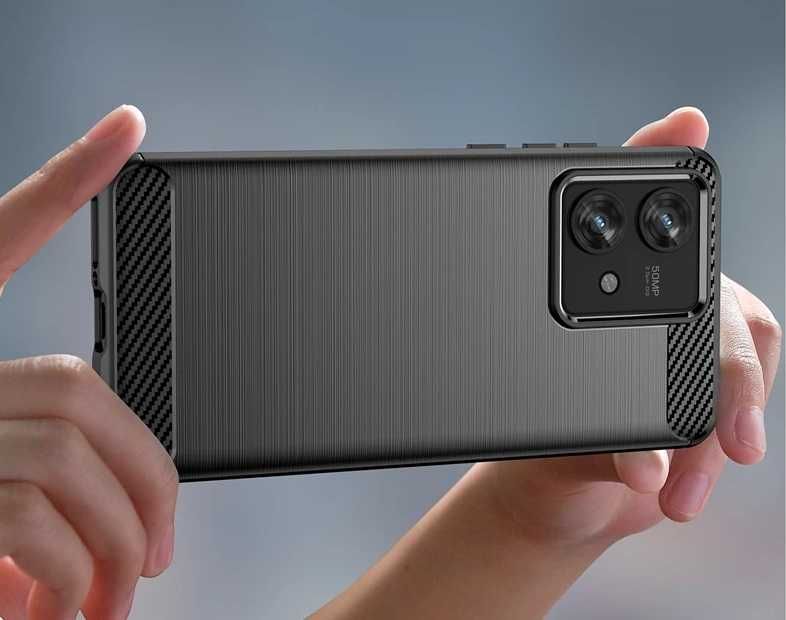 Motorola Edge 40 / Edge 30 / Edge 20 - Удароустойчив Кейс Гръб CARBON