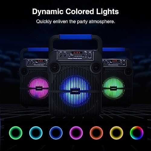 Нова Караоке машина с 2 микрофона Преносим Bluetooth високоговорител