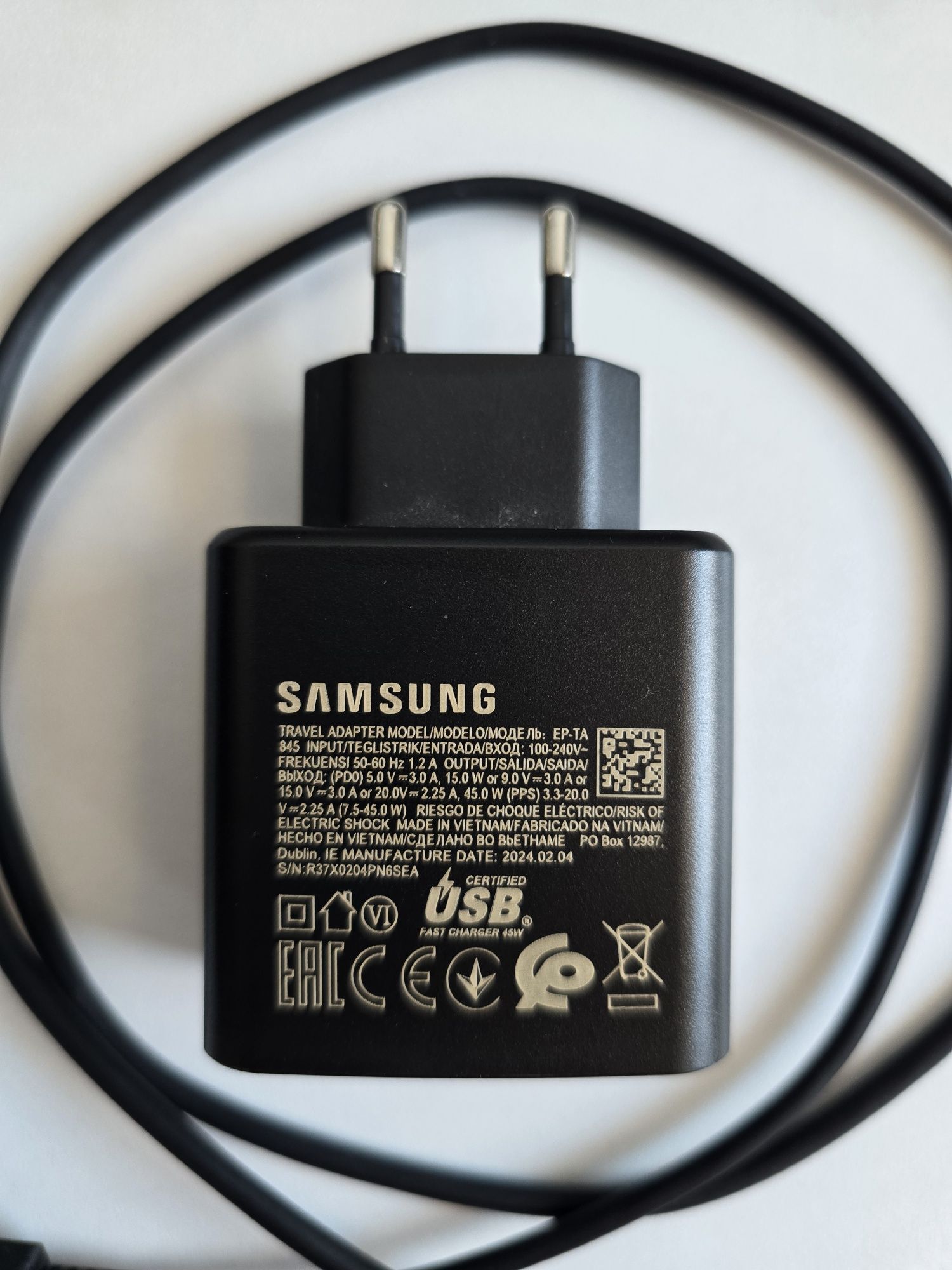Самсунг зарядно 45 w