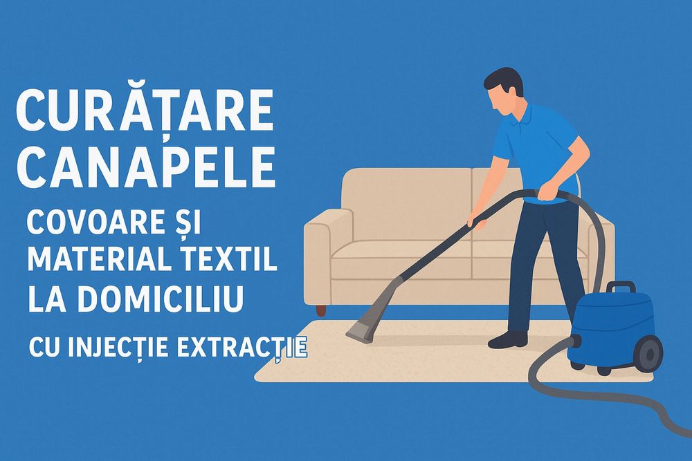 Curatare Canapele, Covoare la DOMICILIU.