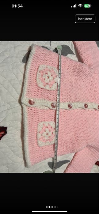 Jacheta roz bebe 3-6 luni