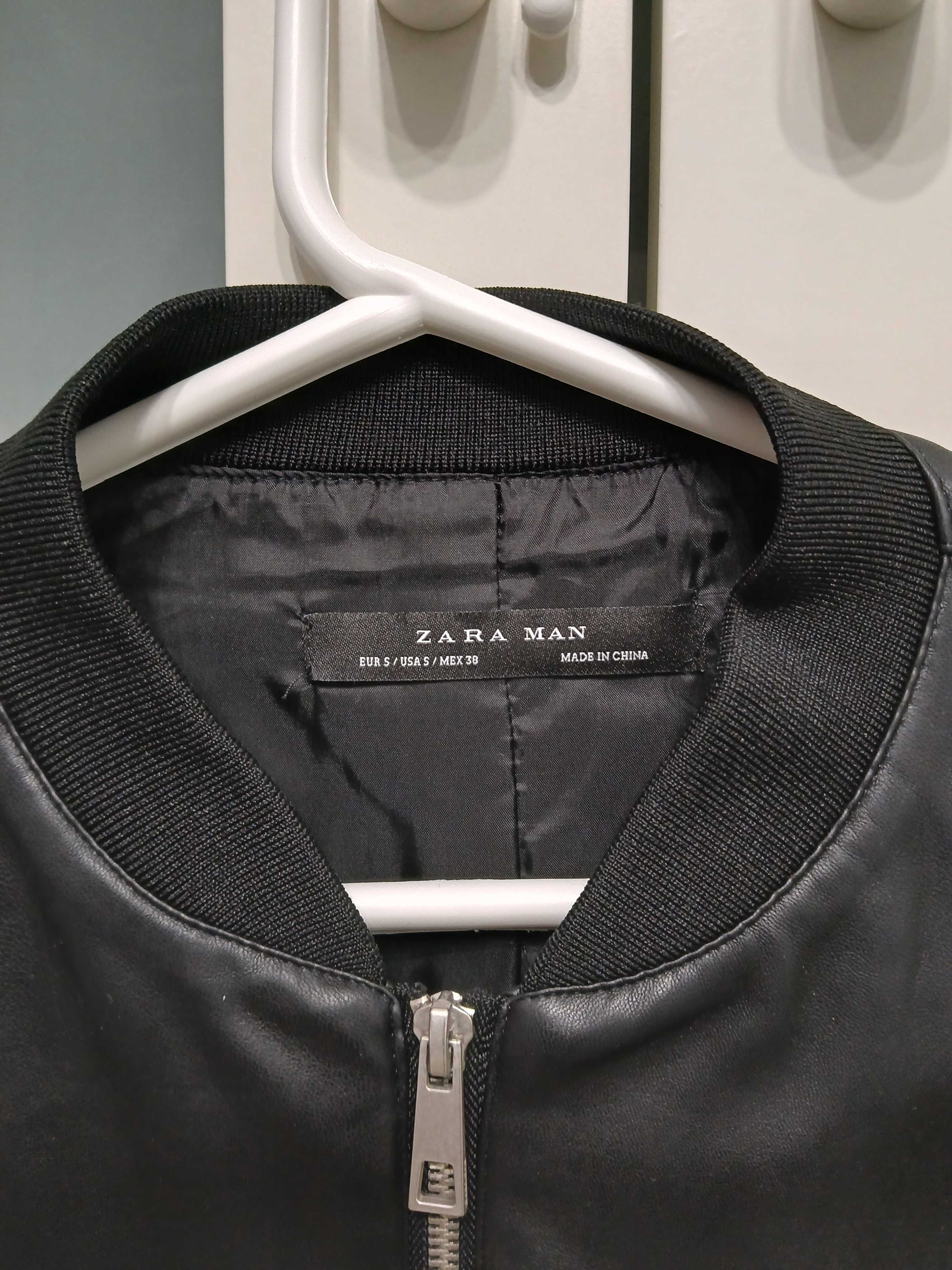 Кожено яке Zara мъжко S