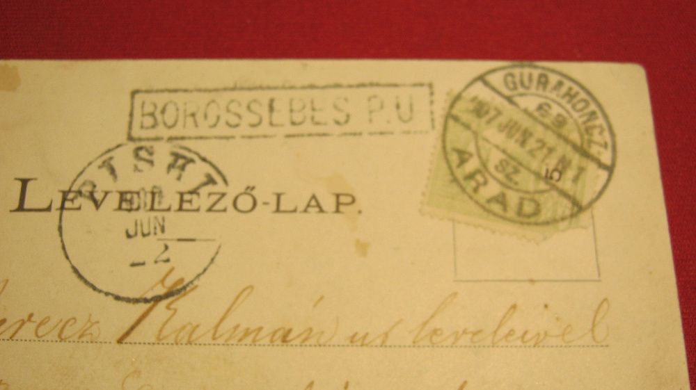 Ilustrata veche,Carte Postala,Sebis,Borossebes,jud.Arad,1907.