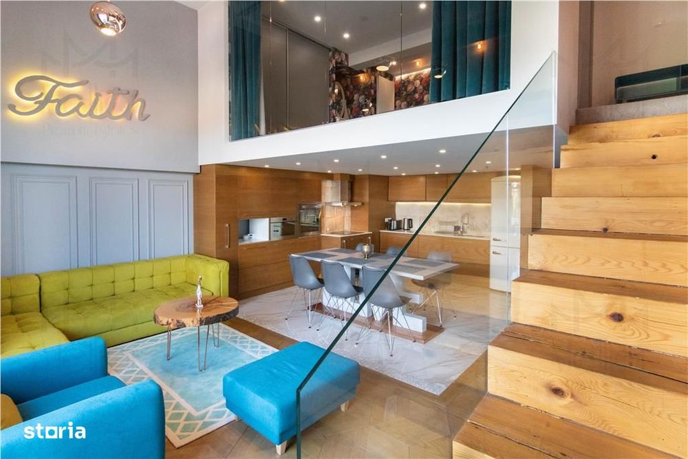Apartament superb pe doua niveluri Ultrafinisat Semicentral