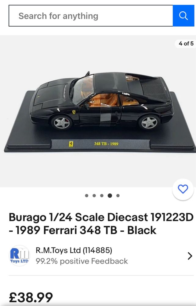 Macheta Ferarri 348 tb 1989