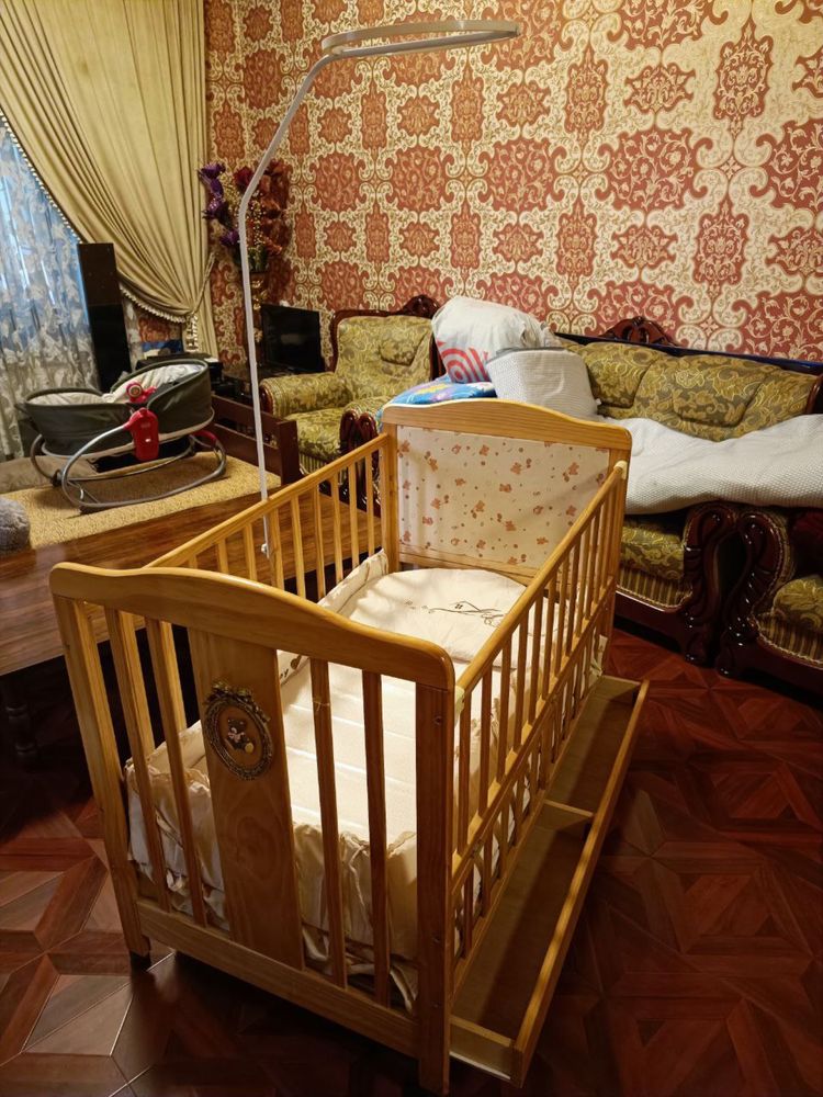 Детский кровать 3-4 yoshgacha tog’ri keladi holati ideal