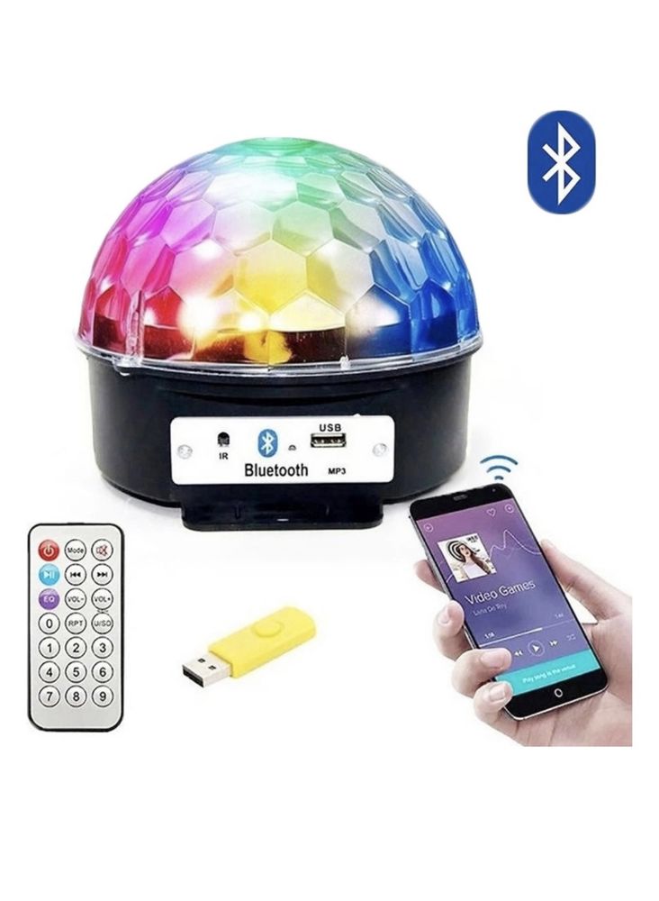 Ripoma декоративный светильник Led Crystal Magic Ball Light, пластик