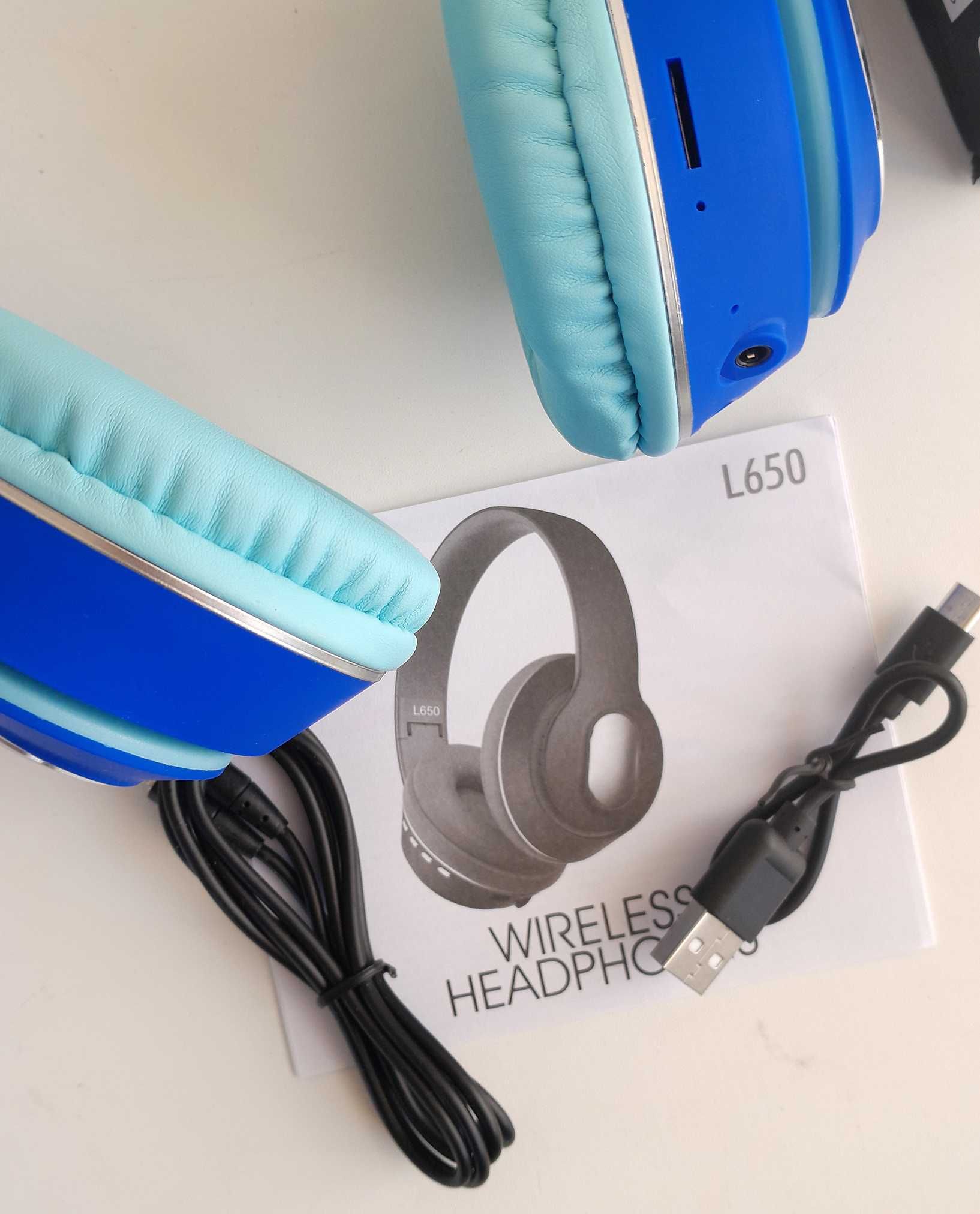Нови  Bluetooth -Handsfree шумопонижаващи   слушалки SD карта  - L650